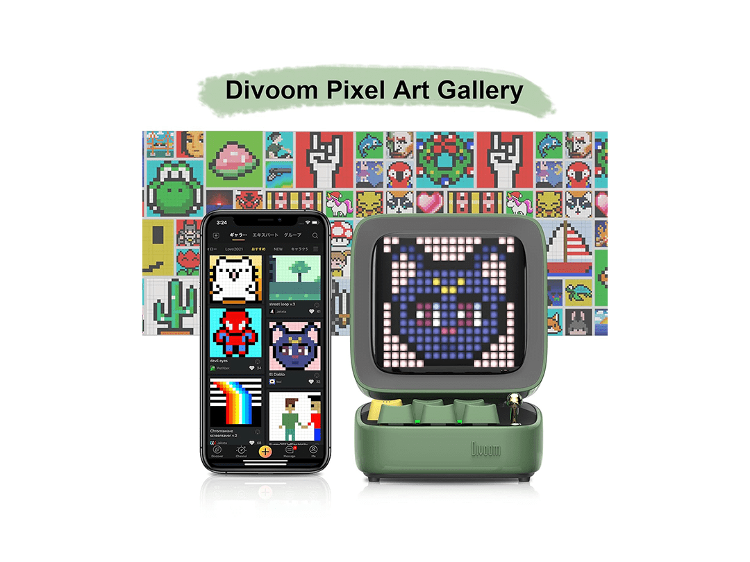 Divoom Ditoo-Pro Retro Pixel Art Bluetooth Speaker - Green in Qatar Divoom Ditoo-Pro Retro Pixel Art Bluetooth Speaker - Green in Qatar